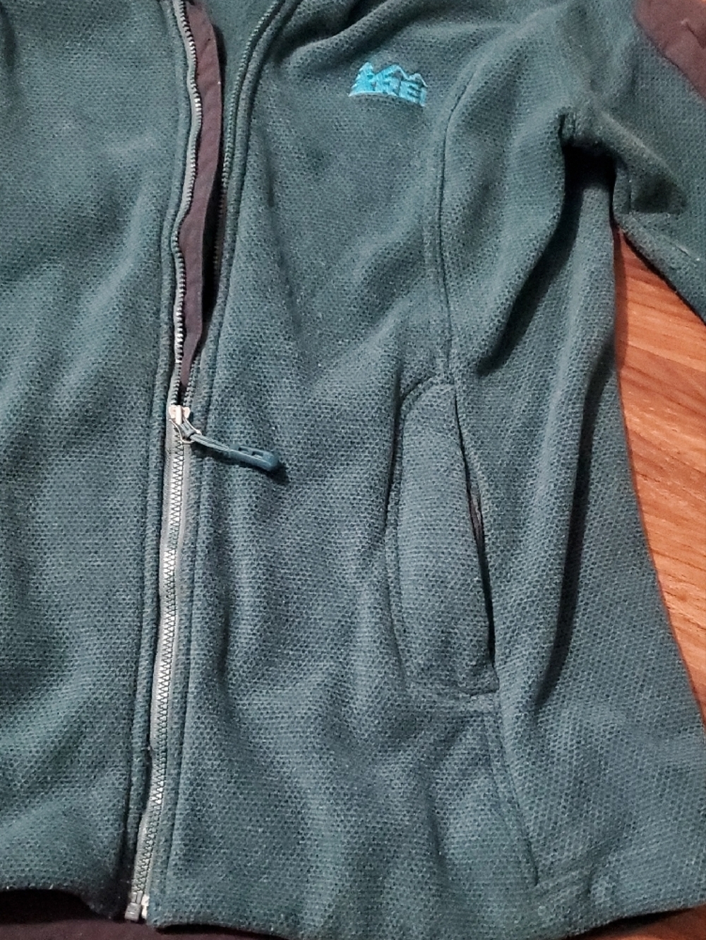 REI Teal Women's Polartec Full-Zip Fleece Jacket - Picture 4 of 12